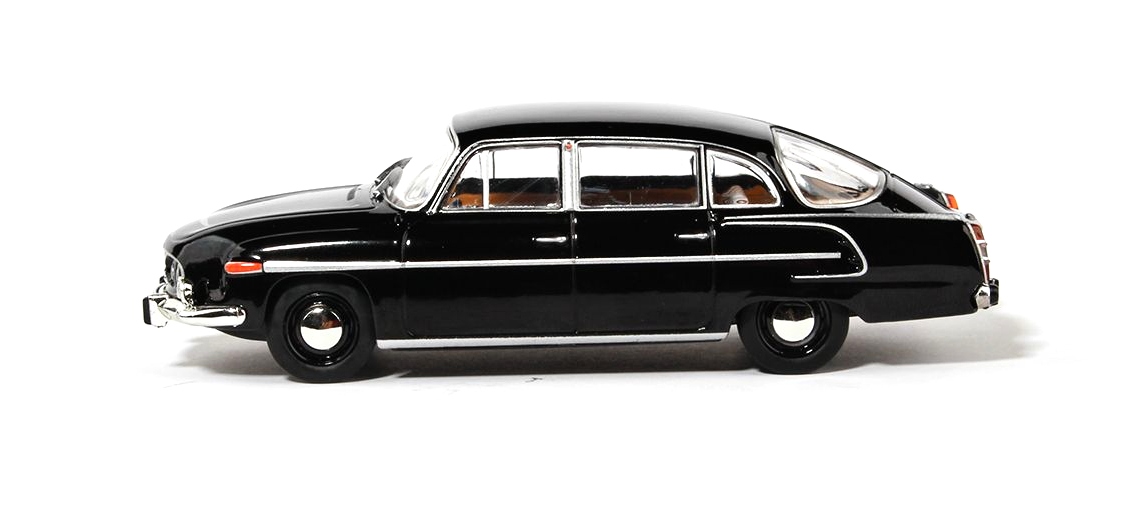 Abrex Tatra 603 (1969) Černá - Béžový Interiér 1:43