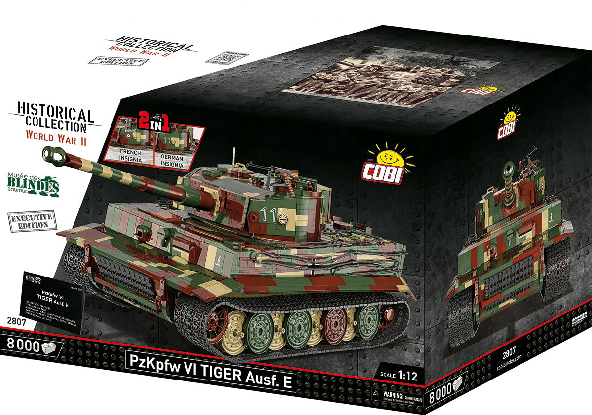 Německý tank PzKpfw VI TIGER Ausf. E COBI 2807 - Executive Edition WWII 1:12