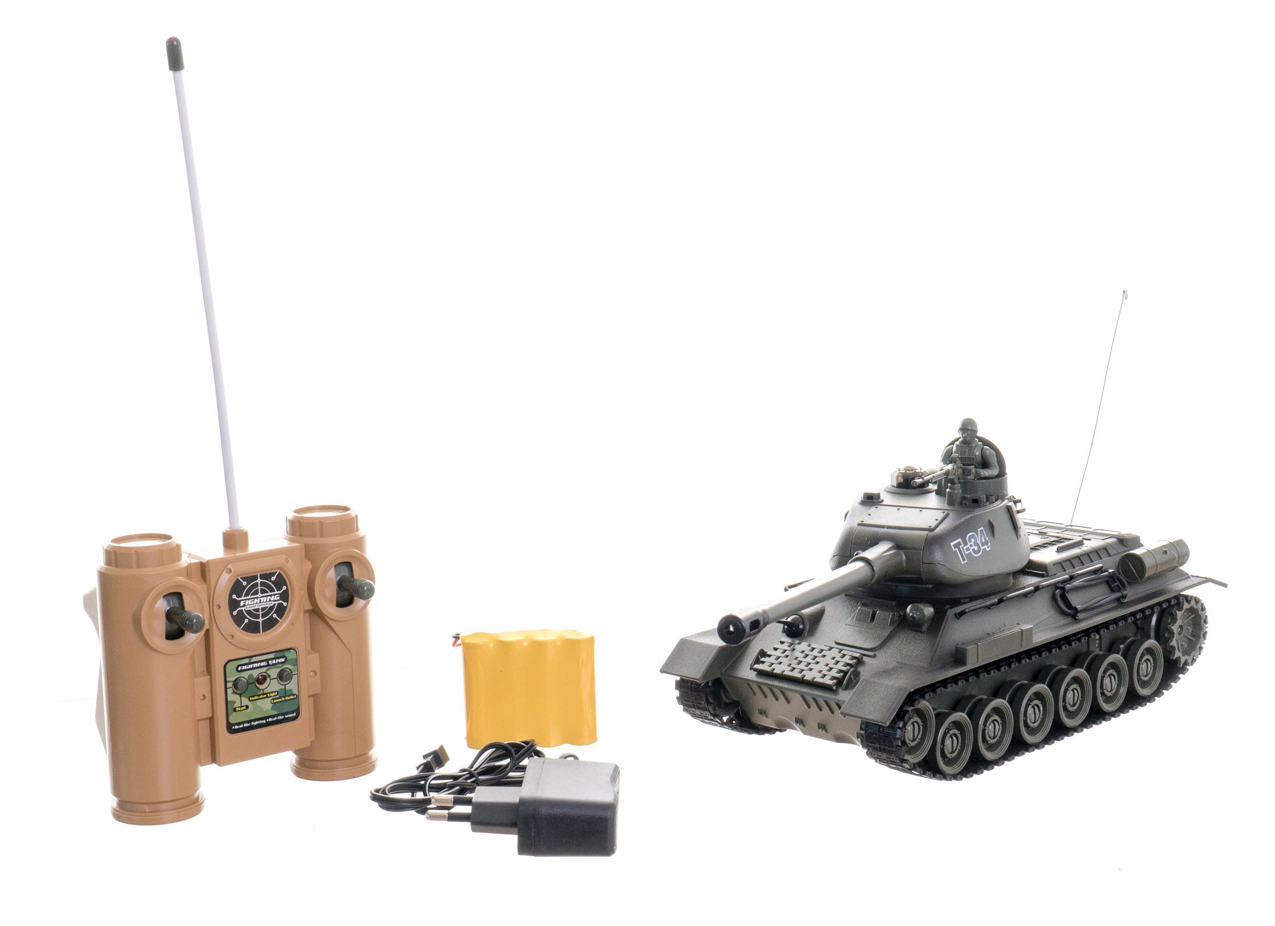 Teddies Tank RC T-34 plast, 27MHz, 33cm