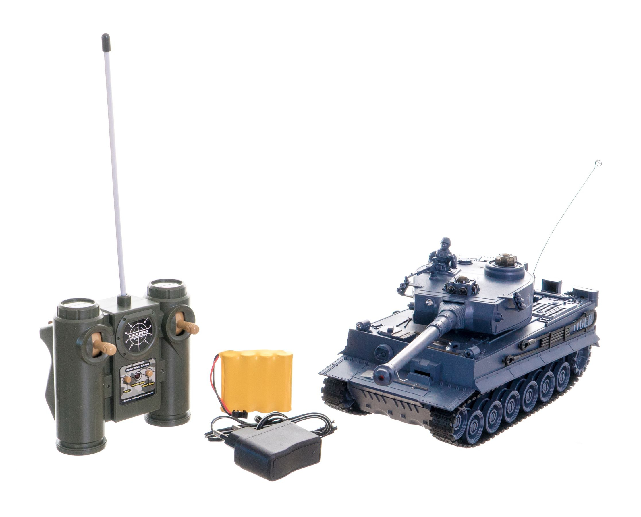 Teddies Tank RC Tiger plast, 40MHz, 33cm