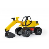 Lena 2141 Plastový kolový bagr (v kartonu) Žlutý
