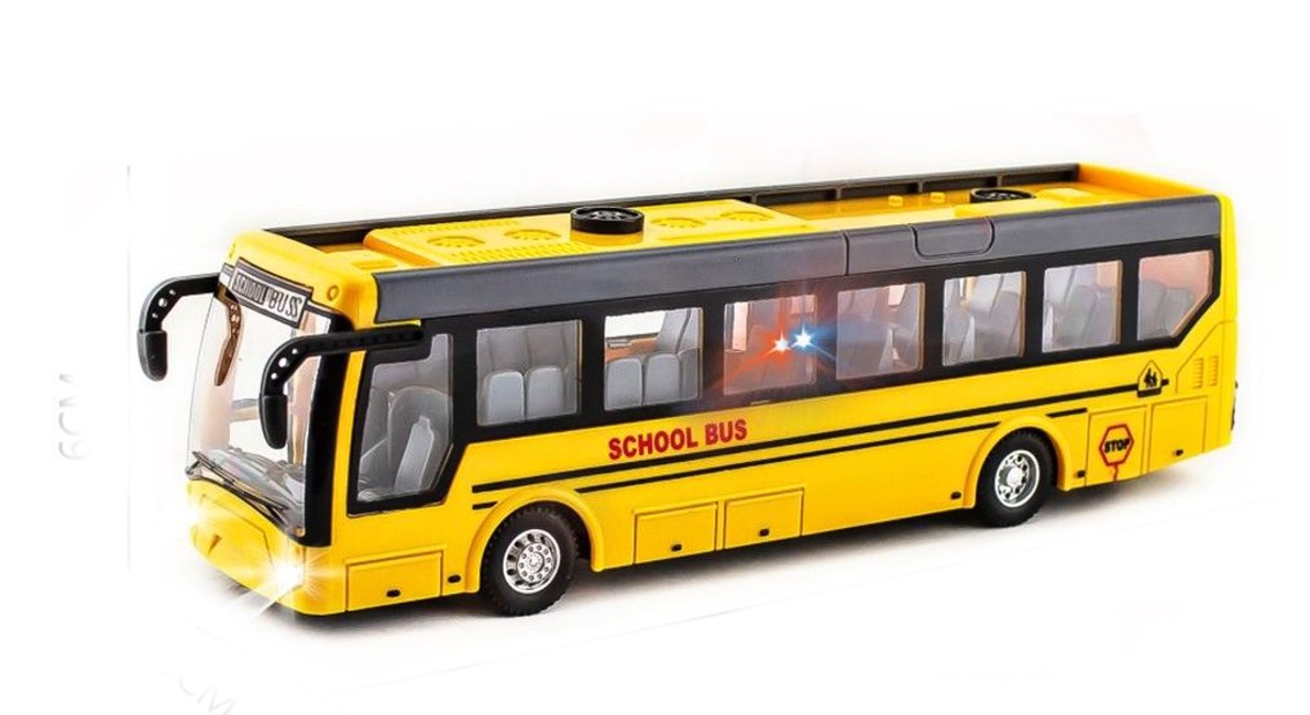 Alltoys RC autobus na dálkové ovládání, žlutý, 1:30
