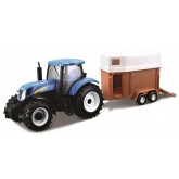 Bburago New Holland T7000 Tractor with HorseTrailer 1:32