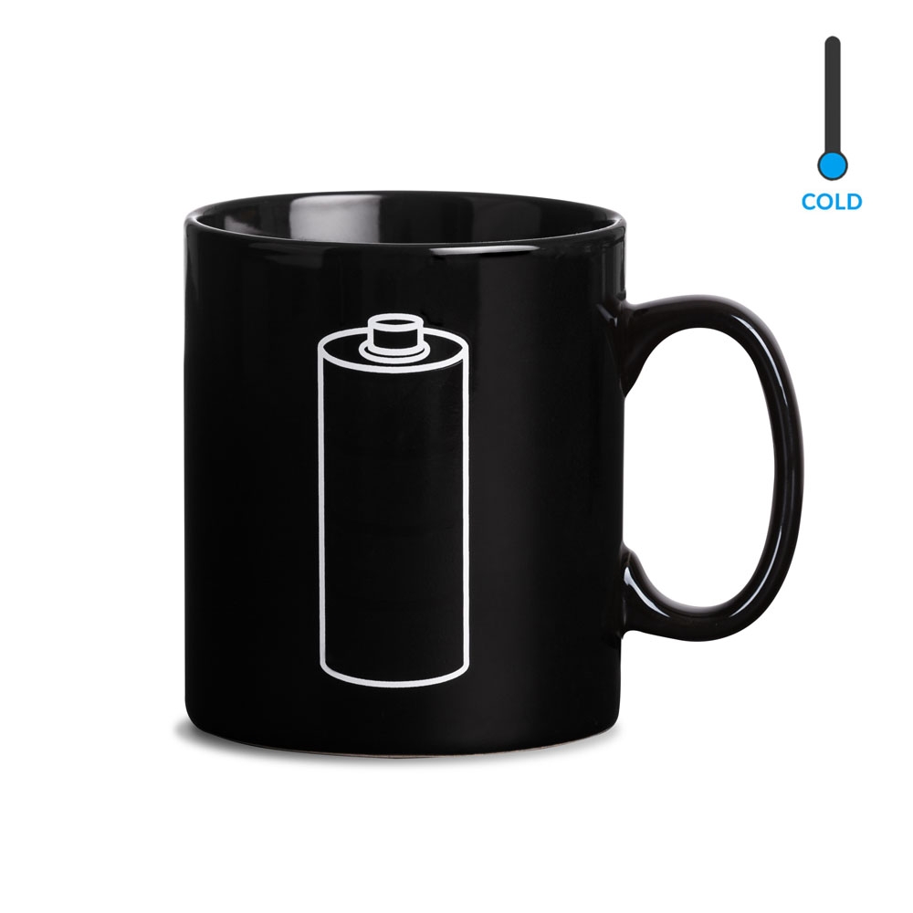Energohrnek, Hrnek měnící barvu 800 ml., Barevná baterie
