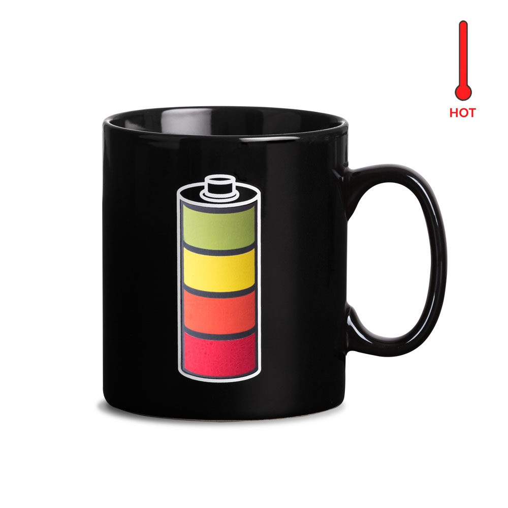 Energohrnek, Hrnek měnící barvu 800 ml., Barevná baterie