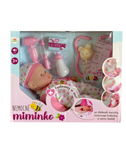 Teddies Nemocné miminko 36cm 