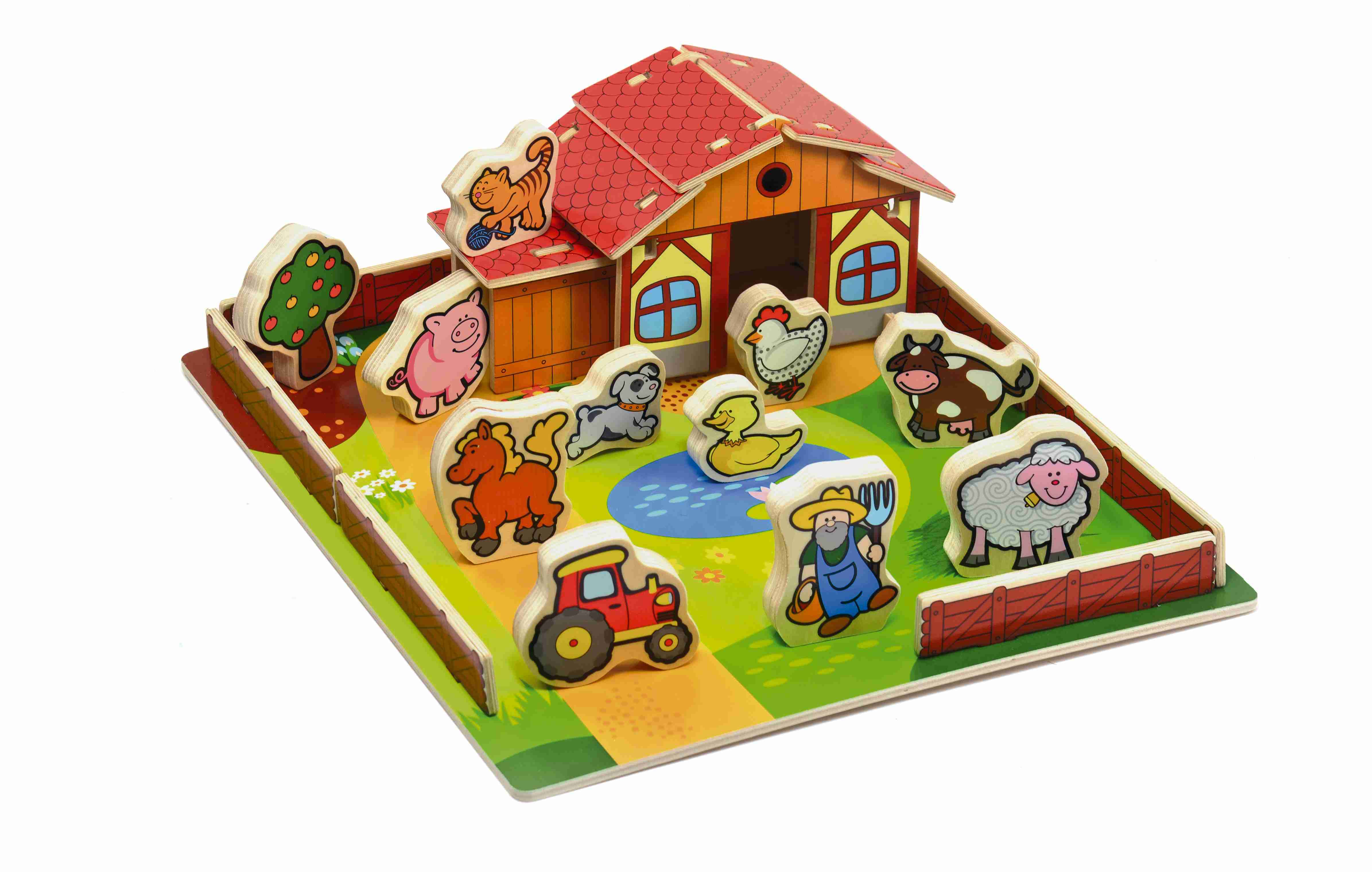 Teddies Moje první zvířátka Domeček dřevěná farma
