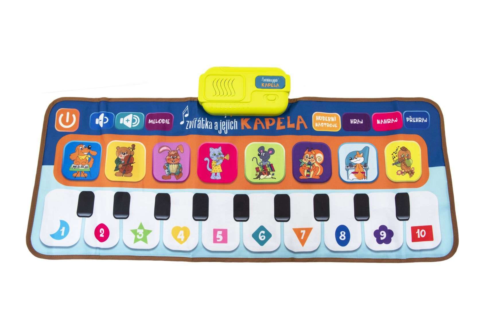 Elektronická hrací podložka, pianko Zvířátka a jejich kapela