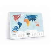 Stírací mapa světa, Travel Map Holiday Lagoon