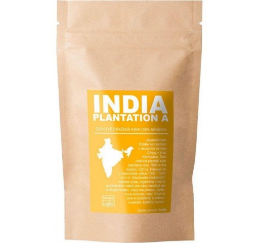 India Plantation A, Čerstvá káva Arabica 500g, Zpracování Jemně mletá ( domácí presso )