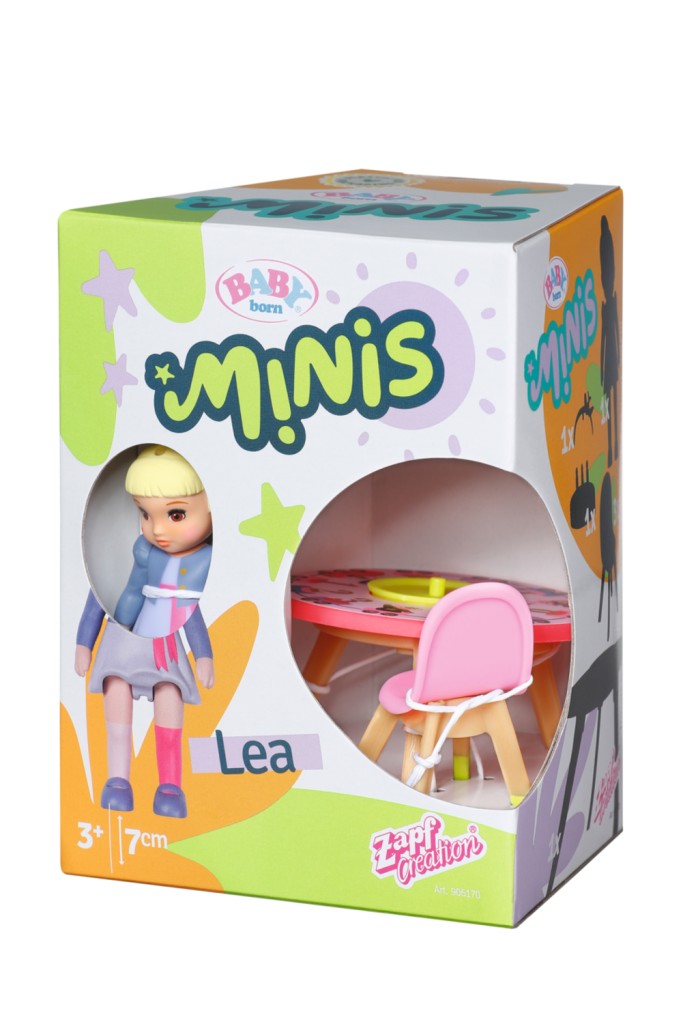 BABY born Minis Sada s narozeninovým stolem, židličkami a panenkou