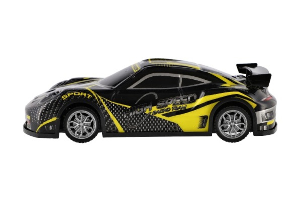 RC Žluté závodní auto na dálkové ovládání, 20cm