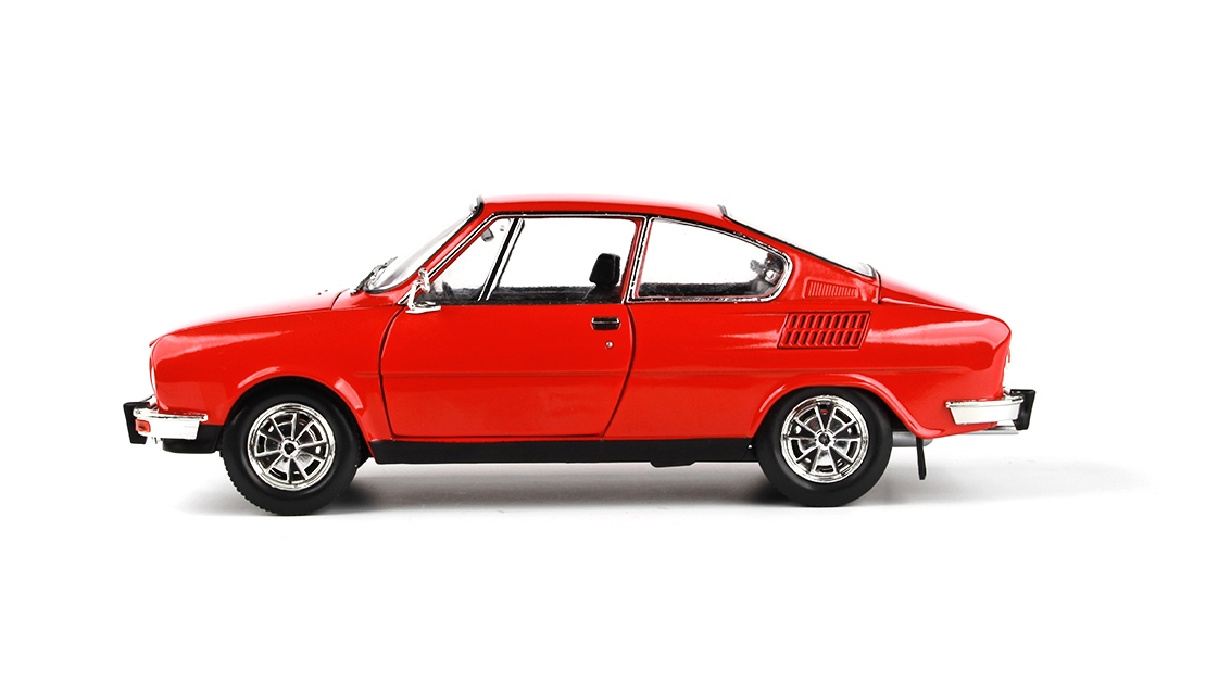 Abrex Škoda 110R Coupé (1980) Červená Závodní 1:18
