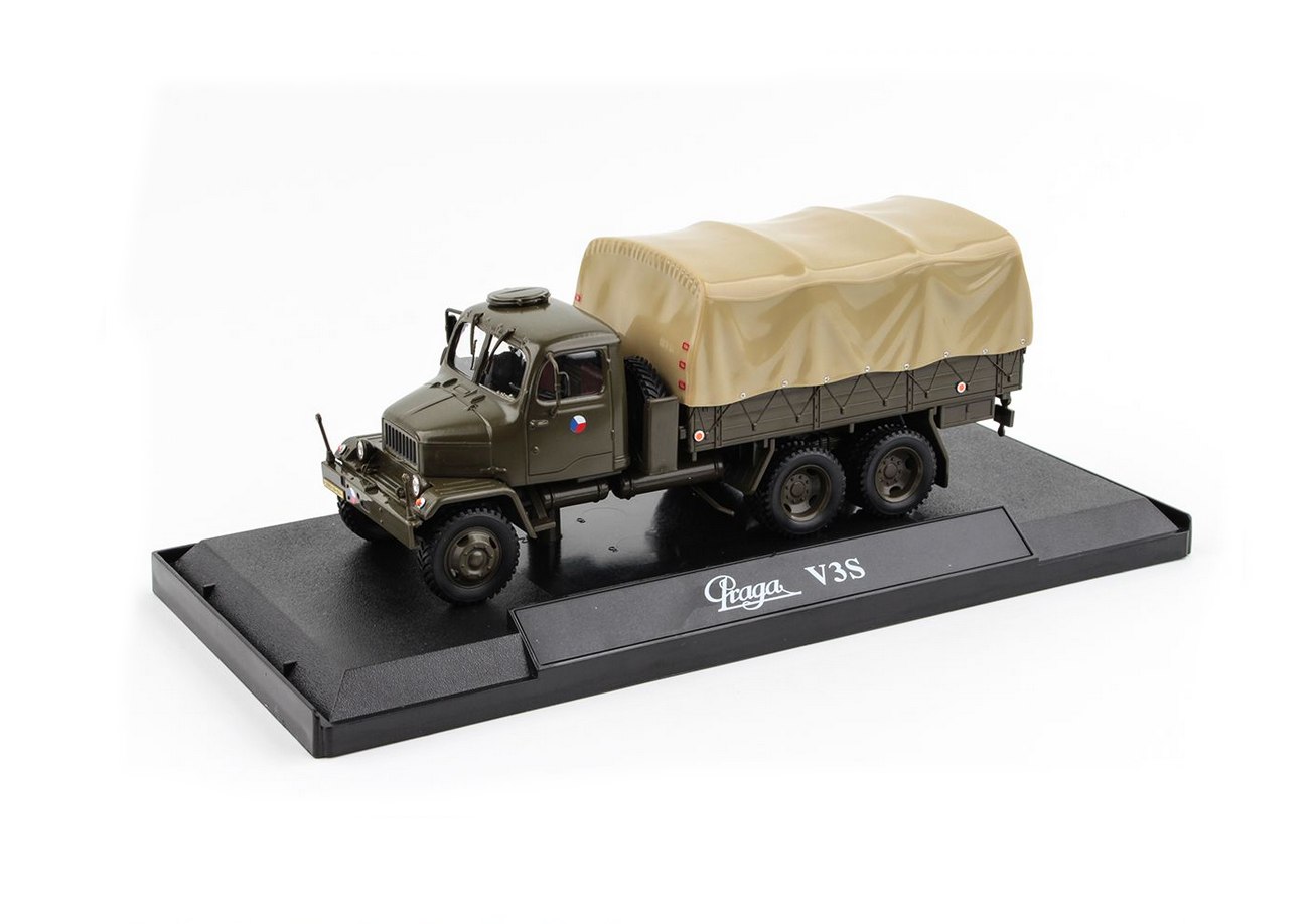 Abrex Praga V3S Valník s Plachtou (1967) Armáda ČR 1:43