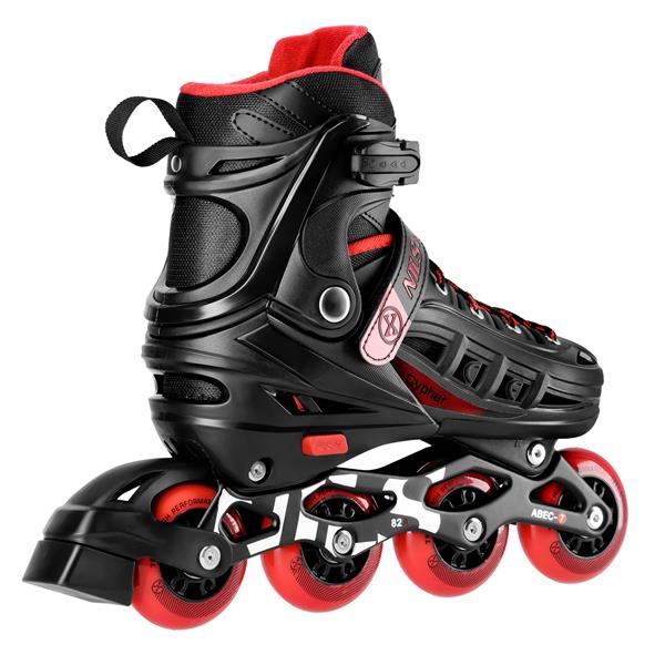 Kolečkové brusle NILS Extreme NA18811A Cypher červené vel. M (34-38)