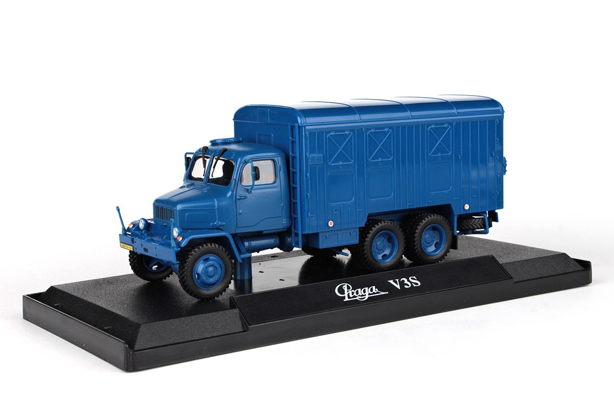 Abrex Praga V3S Skříňový Vůz (1967) Modrá 1:43