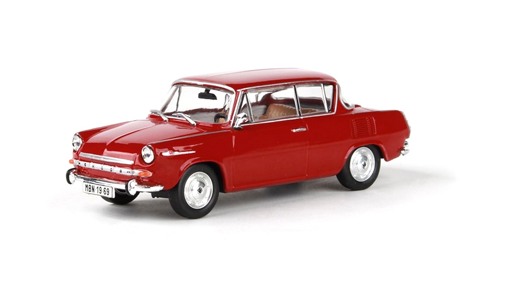 Abrex Škoda 1100MBX (1969) Červená Rubínová 1:43