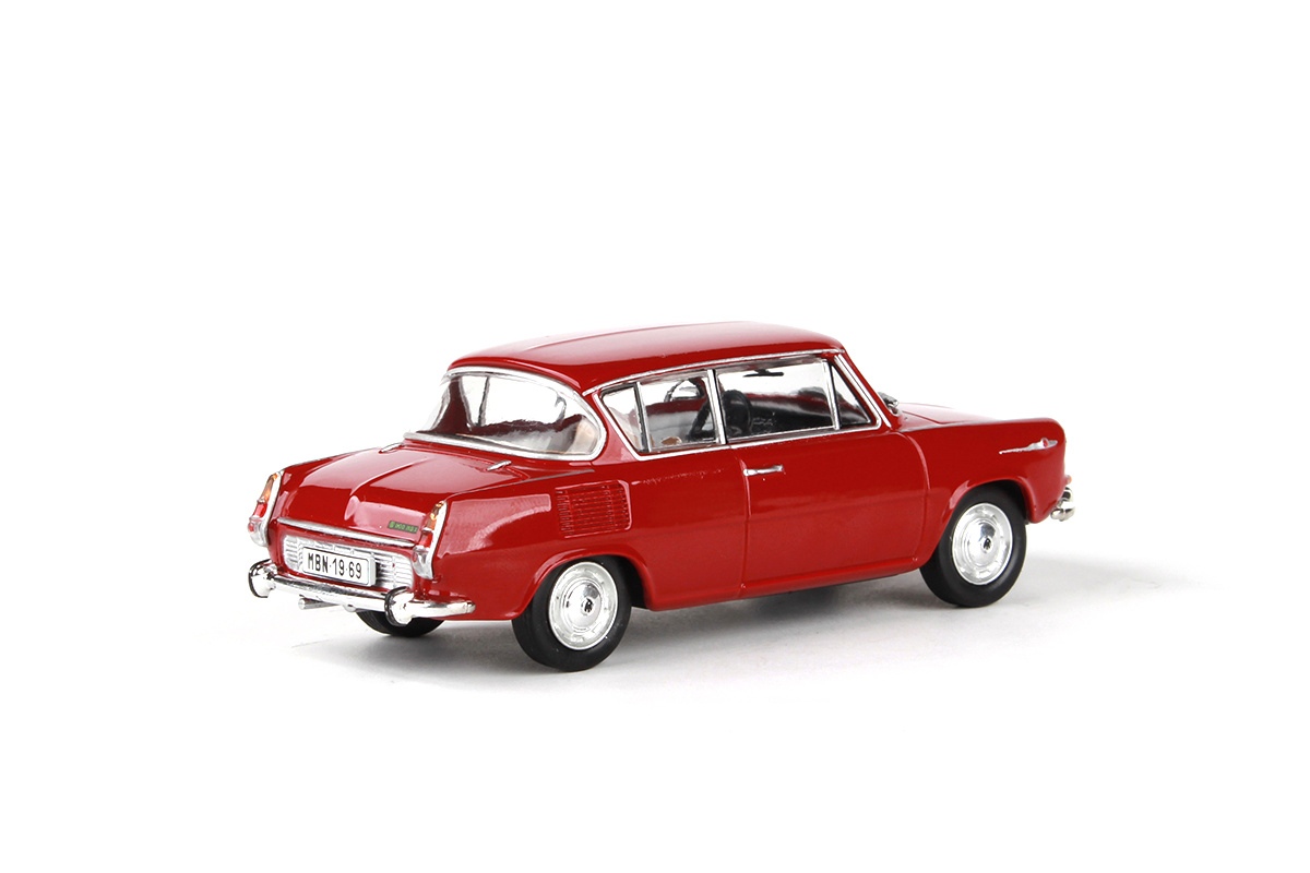 Abrex Škoda 1100MBX (1969) Červená Rubínová 1:43