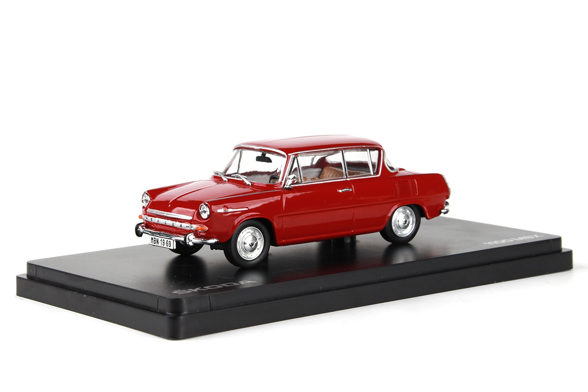 Abrex Škoda 1100MBX (1969) Červená Rubínová 1:43