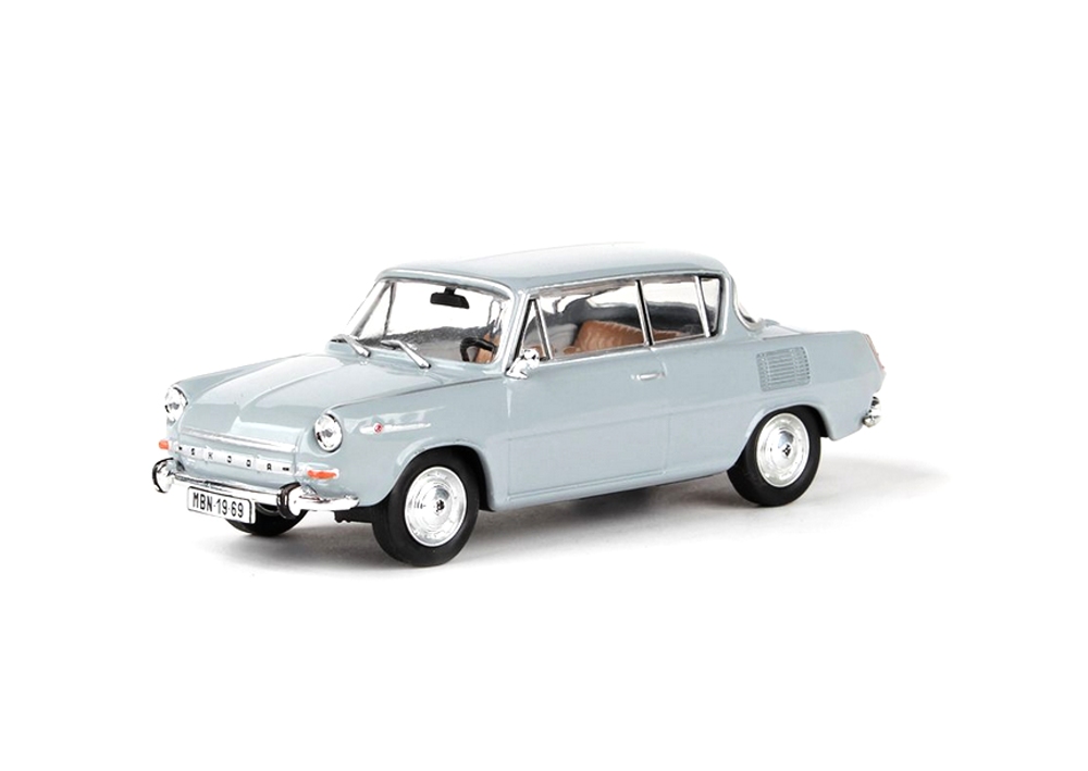 Abrex Škoda 1100MBX (1969) Šedá Námořní 1:43