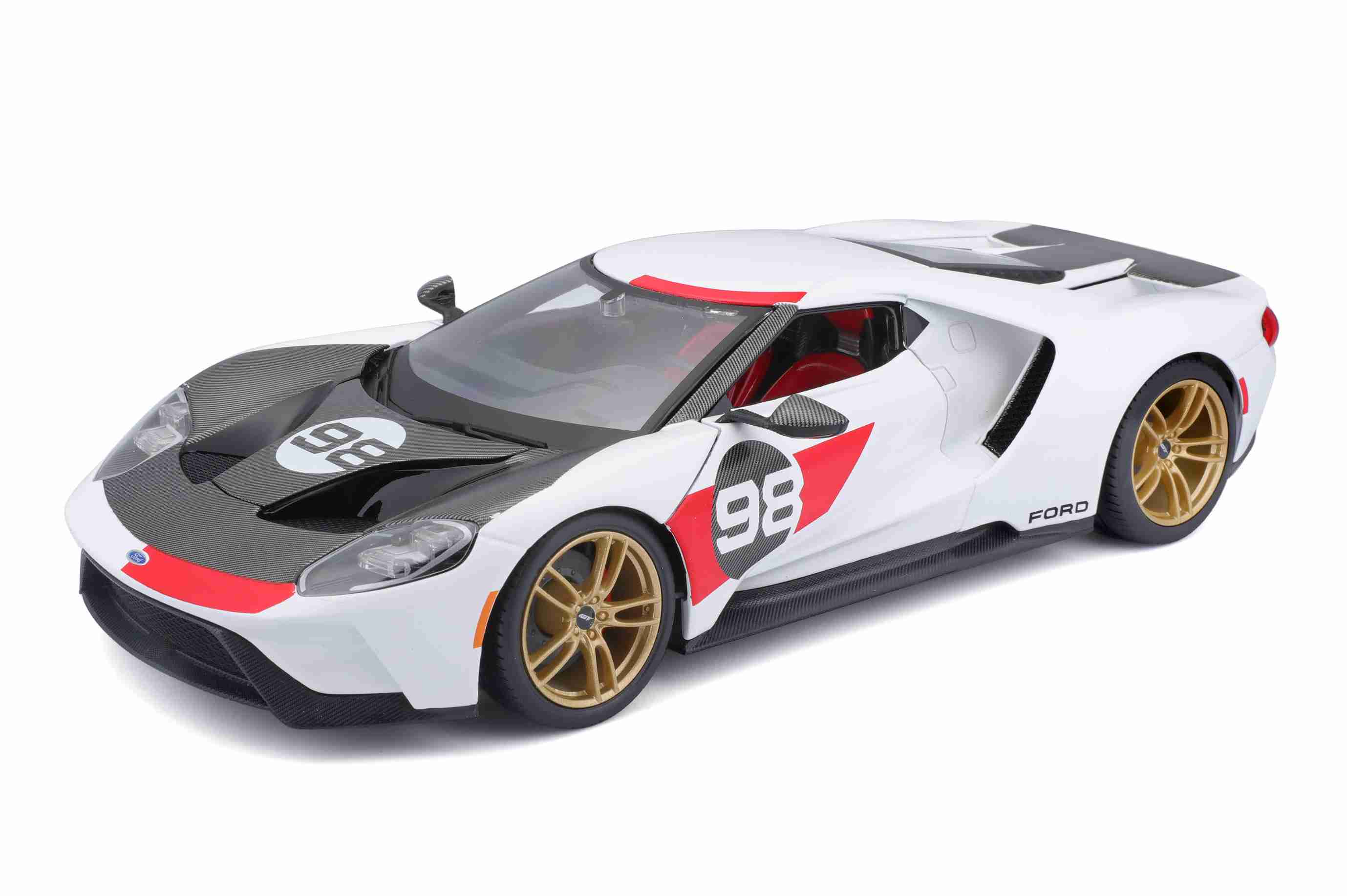 Maisto Ford GT Heritage 2021 Bílý 1:18