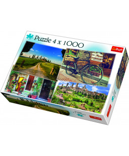 Trefl Puzzle Toskánsko 4x1000 dílků 