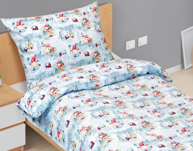 Bellatex Povlečení bavlna, Skřítek na bruslích - 140x200, 70x90 cm