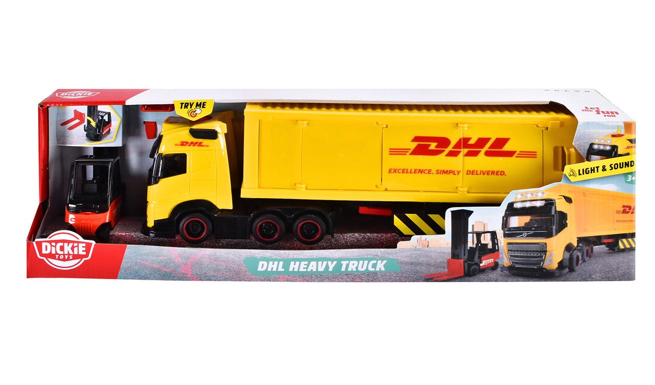 Nákladní auto Volvo FH 16 DHL s vysokozdvižným vozíkem 35 cm