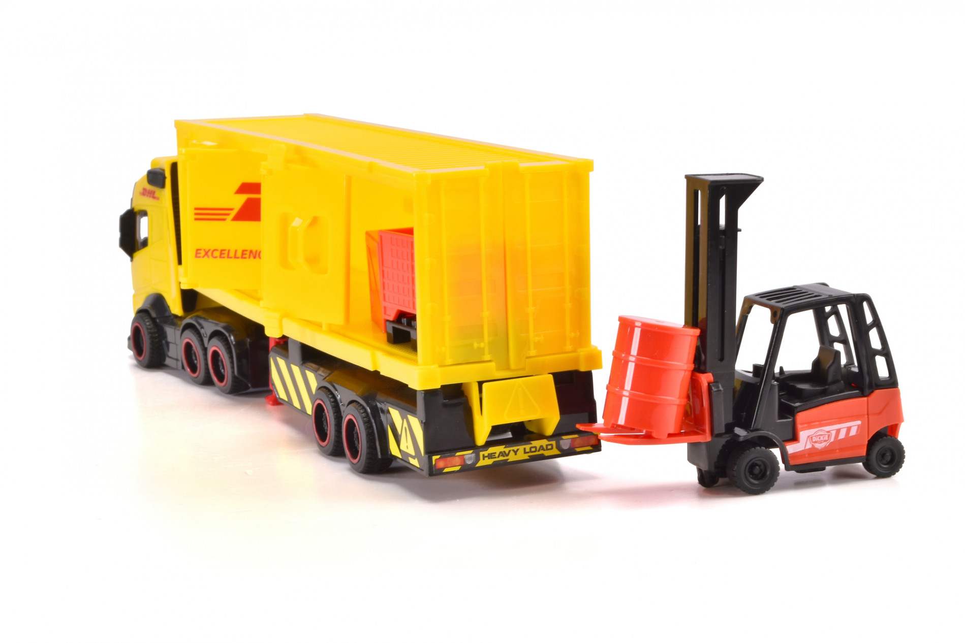 Nákladní auto Volvo FH 16 DHL s vysokozdvižným vozíkem 35 cm