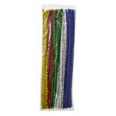 Chlupaté drátky Třpytivé, mix barev 90ks, 30 cm