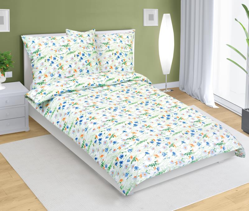 Bellatex Povlečení bavlněné, Kvítí luční - 140x200, 70x90 cm