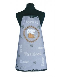 Forbyt Zástěra a chňapka Pivo, šedá