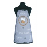 Forbyt Zástěra a chňapka Pivo, šedá