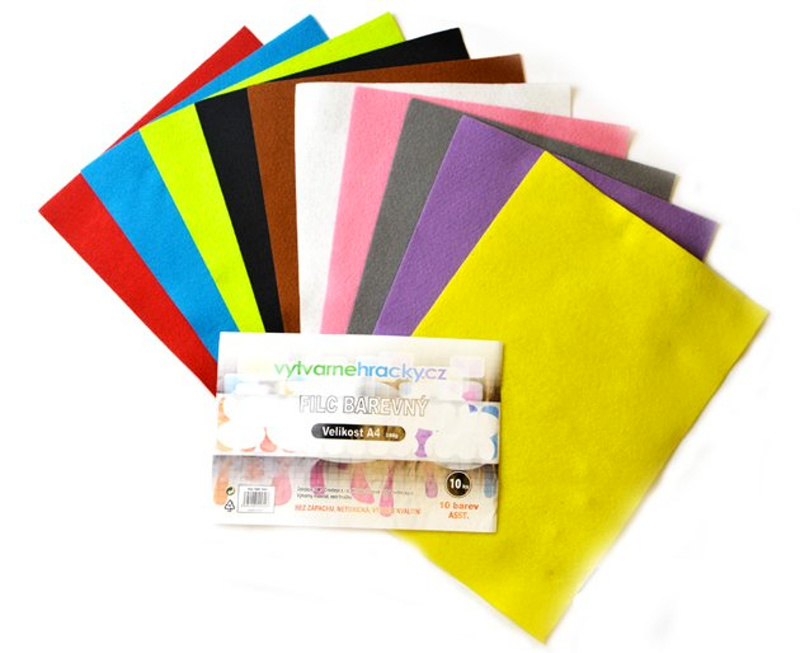 Filc mix barev, 10ks