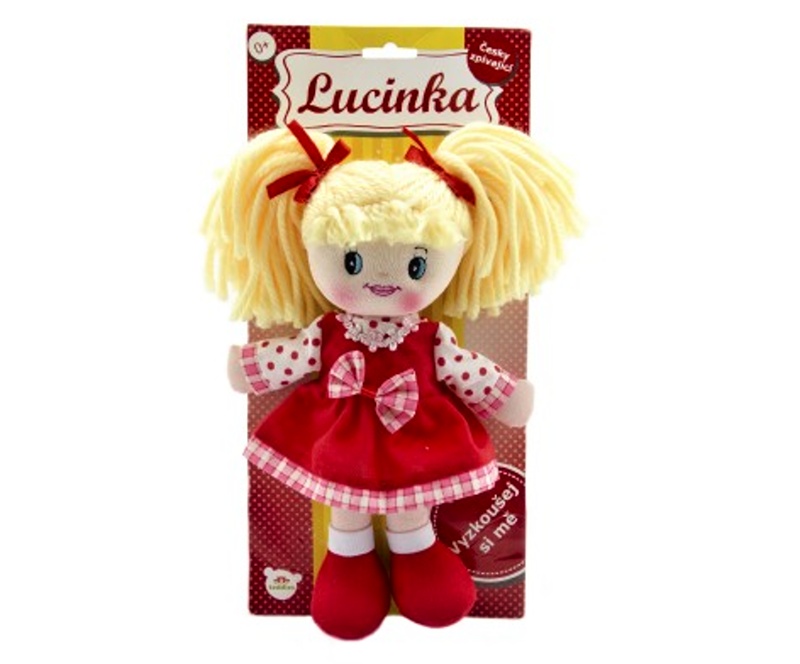 Teddies Hadrová panenka Lucinka zpívající česky, 30cm