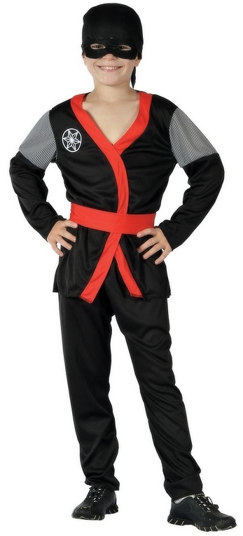 Dětský kostým na karneval Dark Ninja, 120-130 cm