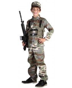 Dětský kostým na karneval Voják č.2, 120-130 cm
