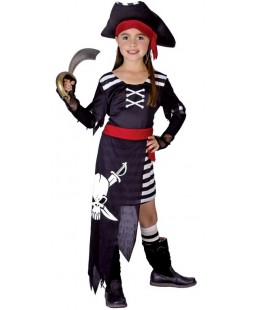 Dětský kostým na karneval Pirátka Elena, 110-120 cm