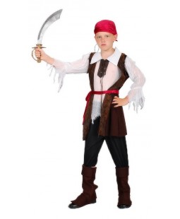 Dětský kostým na karneval Pirát Rudolf, 120-130 cm