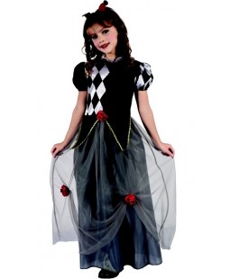Dětský kostým na karneval princezna Šašek, 120-130 cm
