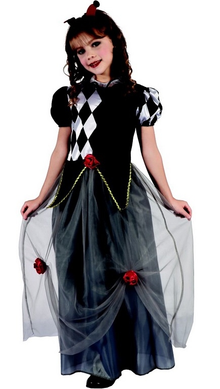 Dětský kostým na karneval princezna Šašek, 120-130 cm