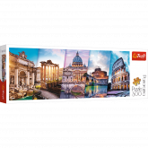 Trefl Panoramatické puzzle Cestování do Itálie 500 dílků