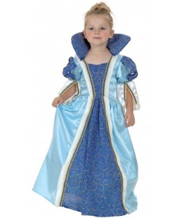 Dětský kostým na karneval Princezna v modrých šatech, 92-104 cm
