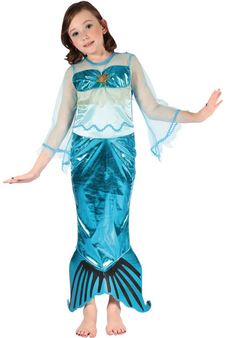 Dětský kostým na karneval Mořská panna, 120-130 cm