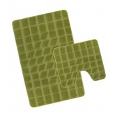 Bellatex koupelnová předložka Zelený mech, 60x100, 60x50 cm