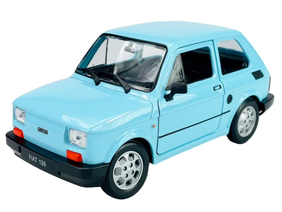 Welly Fiat 126 Světle modrý 1:21