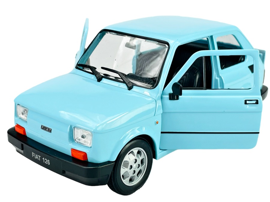 Welly Fiat 126 Světle modrý 1:21