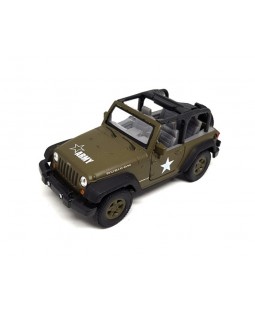 Welly Jeep Wrangler Rubicon Convertible Army 1:34/39