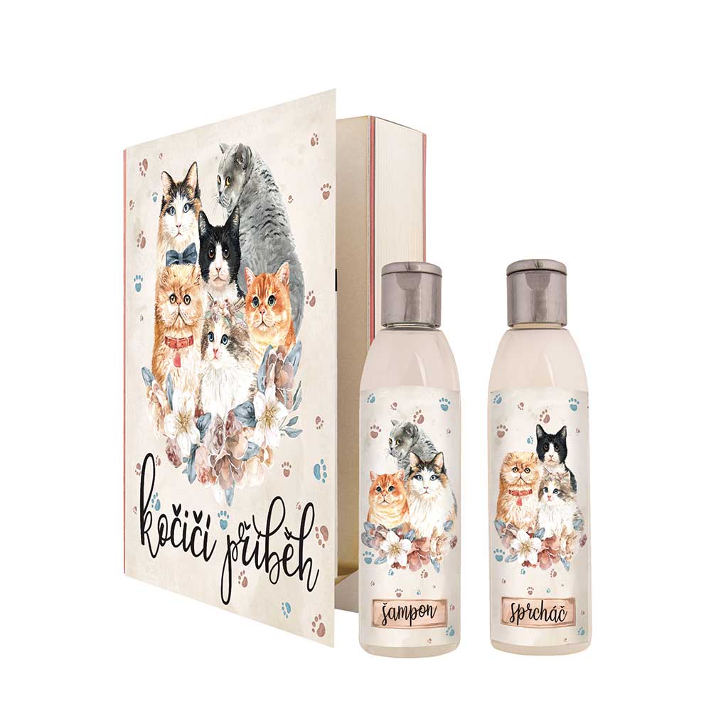 Bohemia Gifts Kosmetická sada kniha Kočičí příběh