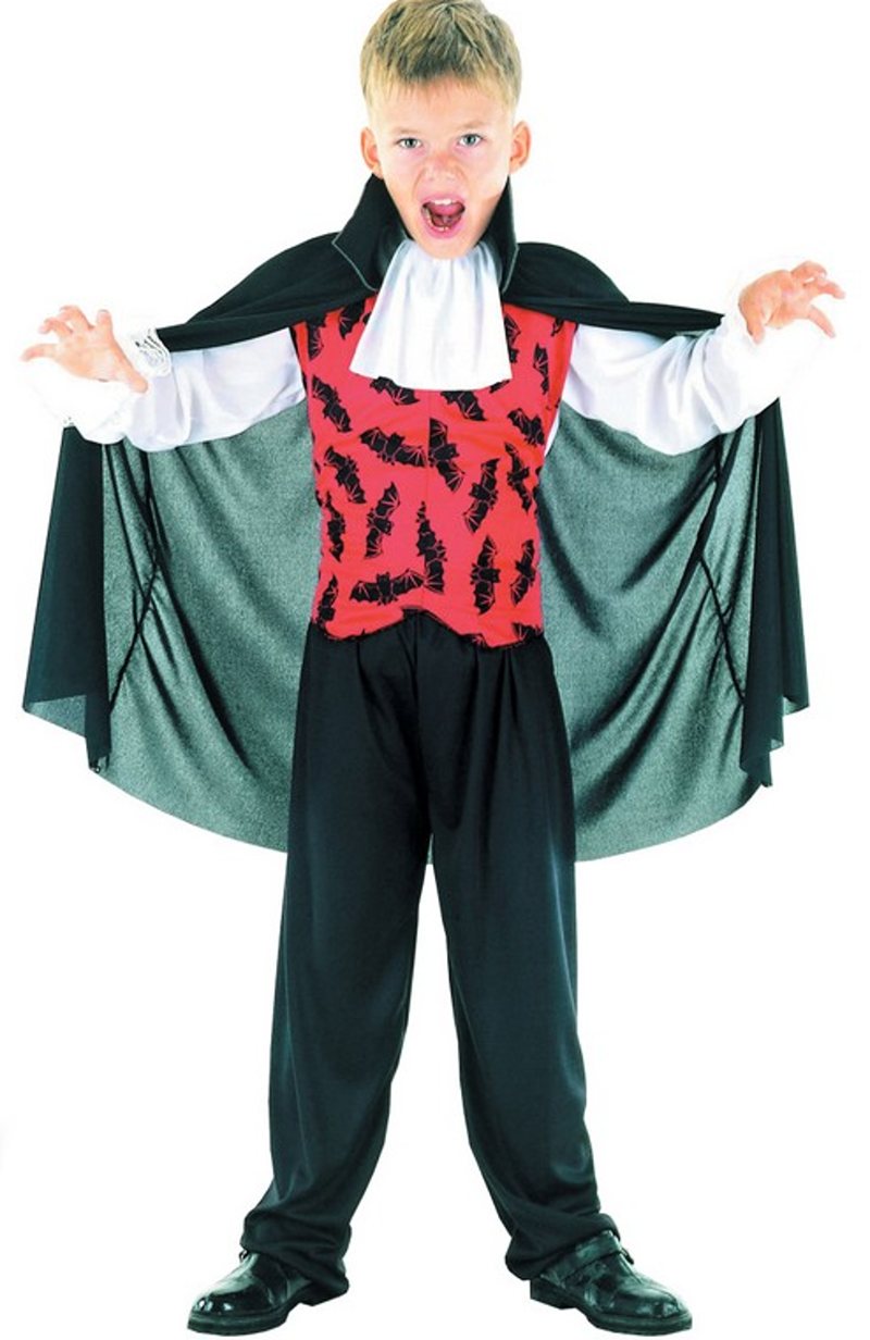 Dětský kostým na karneval Upír Junior, 120-130 cm